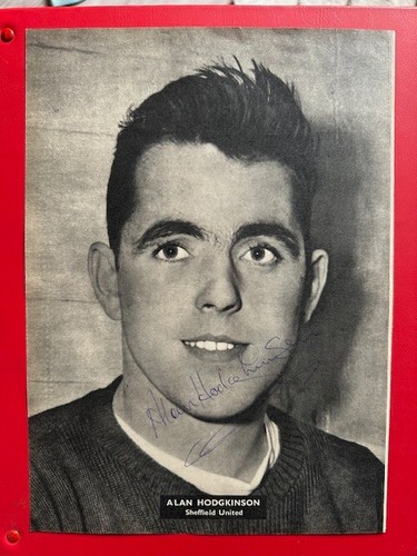 Alan hodgkinson signed 1954 - alan, 1954-71