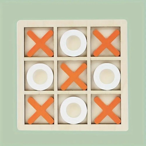 Wooden noughts crosses - &,