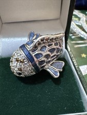 Vintage Swarovski Fish Brooch