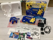 Nintendo 64 Pokemon Pikachu Edition N64 console Pal CIB *Collectors* 