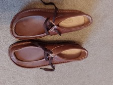 NWOT : Vintage Scholl Brown Leather Mocassin style Shoes size UK 9.5 never worn