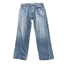 Levis Signature Denim Jeans Regular Straight Zip Fly Blue Mens W36 L30