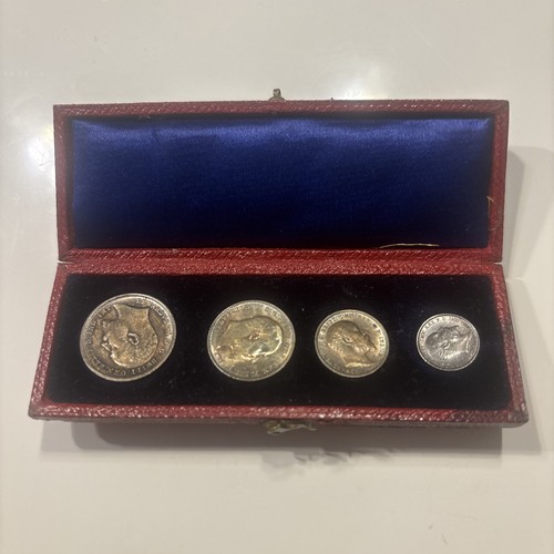 Silver 1902 maundy coin - silver, set