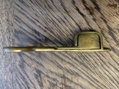 Antique brass candle - antique, snuffer