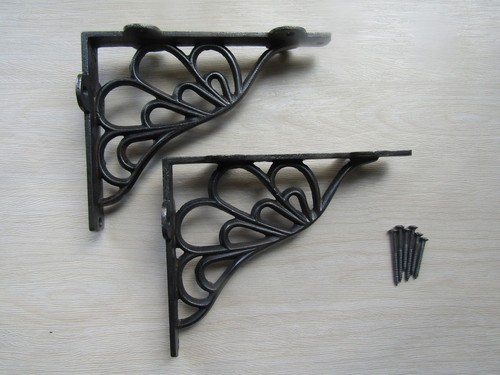 Cast iron shelf brackets