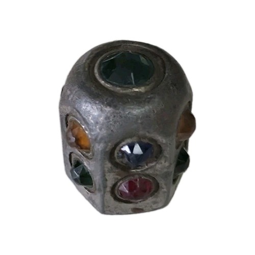Antique jeweled cast metal - antique,