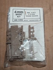 Ian Kirk 4mm Basic kit 4M4 GWR 5-plank Goods Wagon Kit 00 gauge