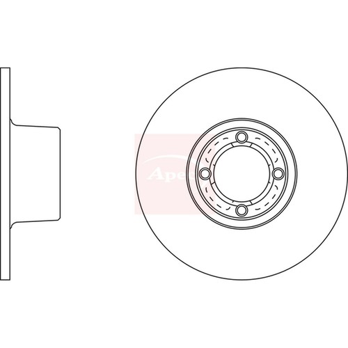 Brake discs solid - brake, for