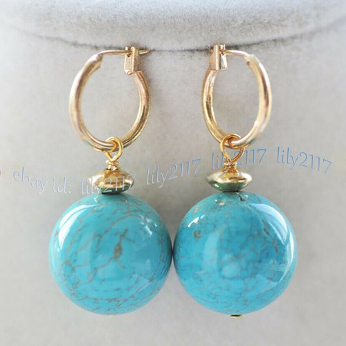 Natural blue turquoise round - turquoise,