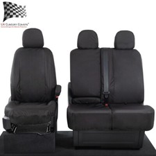Vw Volkswagen Crafter Van Front Seat Covers Tailored (2024 Onwards) Black 308