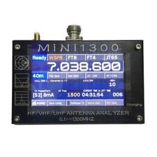 Mini1300 4.3" LCD 0.1-1300MHz HF/VHF/UHF ANT SWR Antenna Analyzer Meter Tester