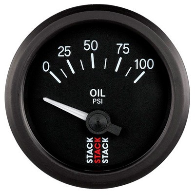 Stack oil pressure gauge - stack,