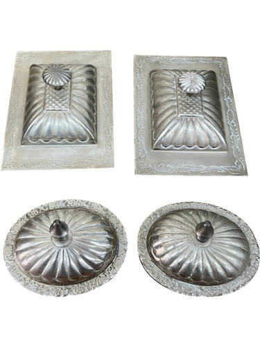 Vintage silver plated butter - silver,