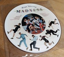 Madness Keep Moving 12" Picture Disc LP Vinyl UK PSEEZ53 1984 Brown Rim - RARE