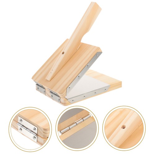 Pizza dough press wooden - dough,
