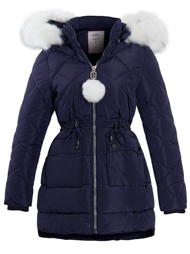 Girls padded parka coat ages - parka,