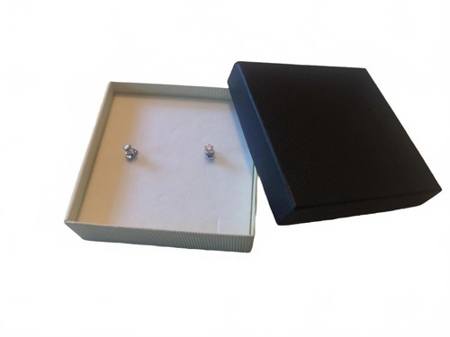 Silver real diamond earrings - ,