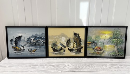 Vintage framed oil - vintage,