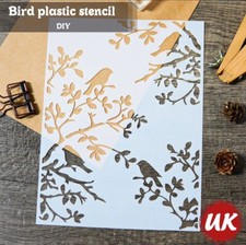 Large Floral Bird Flower Tree