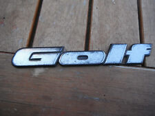VW MK3 GOLF REAR SCRIPT BADGE EMBLER GENUINE CHROME 1h6853687s VR6 GTI 16V TDI