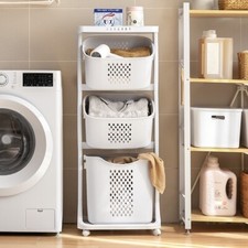 3 Tier Rolling Laundry Washing
