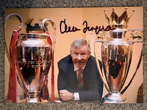 Signed photo alex ferguson - signed,