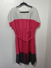 Boden colour block satin dress