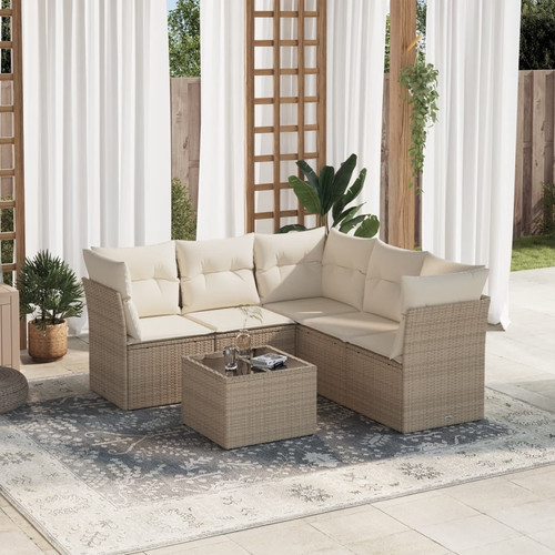 Garden sofa set beige - set, pe