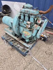 25kva Lister Petter 3 Cylinder Diesel Generator 36amp - 3 phase 415 volt or 240v