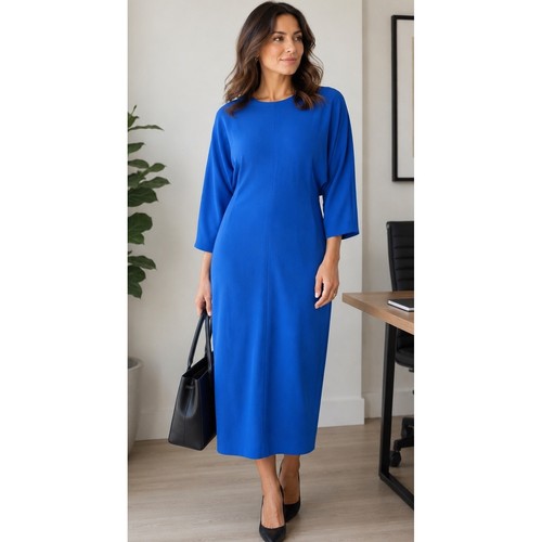 Zara crepe cobalt blue - crepe,
