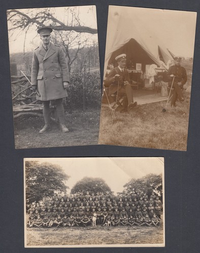 Five photographic postcards - five,