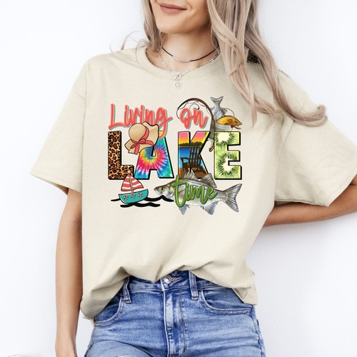 Living lake time shirt - time, t-shirt