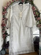 Ethnic Embroidered White Kurta