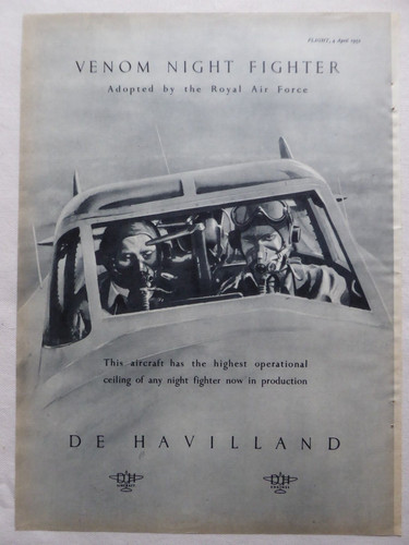 1952 pub havilland venom - pub,