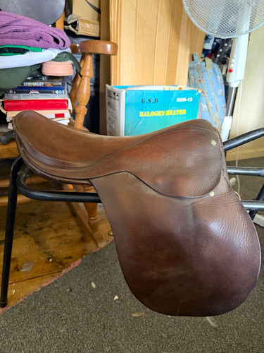 Brown pony saddle - brown,