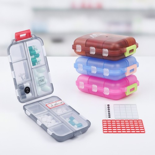 4pcs travel pill organizer - 4pcs,