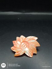 Mother Of Pearl Flower Brooch