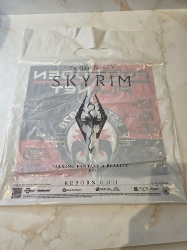 The skyrim promotional plastic - skyrim,