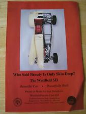 WESTFIELD SEi SPORTS CARS LTD POSTER ADVERT READY TO FRAME A4 SIZE FILE N