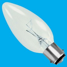12x 40W Clear Candle Dimmable