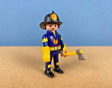 Playmobil 9241 Series 12 Boys Firefighter with gloves and axe  - 100% Complete