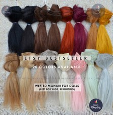 Mohair straight make doll - to,