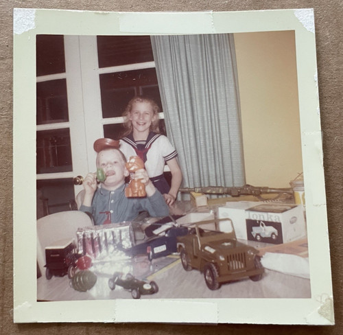 Vintage color photo - vintage, children