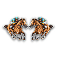 2x Small Horse Racing Jockey