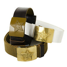 Army Belt Original Russian Star Military Surplus Issued Soviet Union Vintage