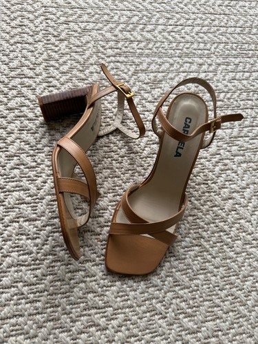 Carvela tan leather heels
