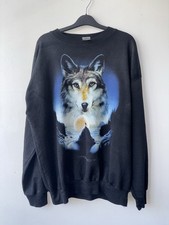 Vintage Sweatshirt Wolf Nature
