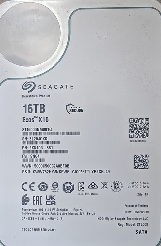 Seagate exos x16 - exos,