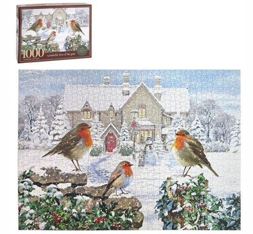 Christmas robin and - robin, berries