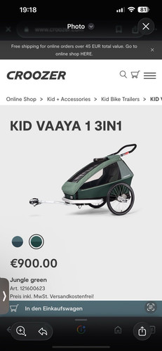 Croozer kid vaaya 3in1 - croozer,